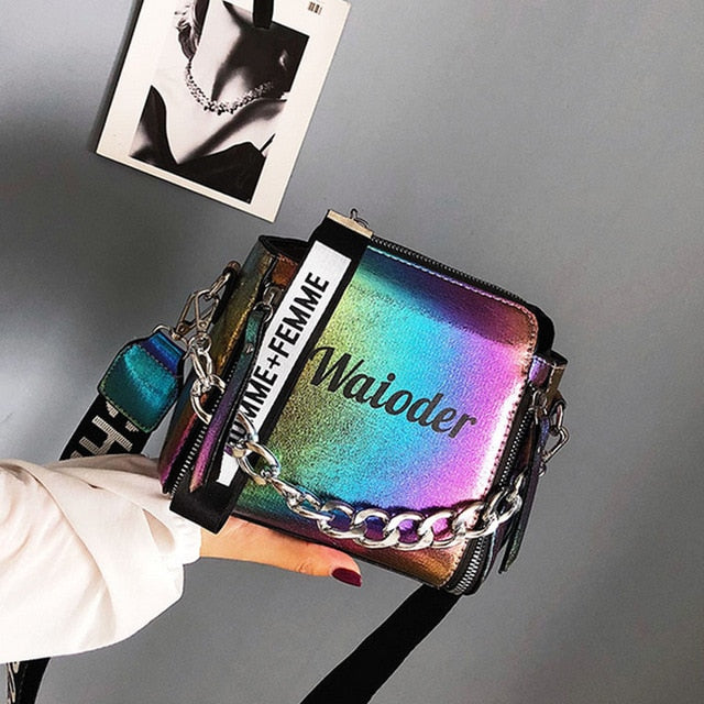 Summer Women Letter Shoulder Bags Female Handbag PU Messenger Bags For Ladies Exquisite Crossbody Bucket Bag