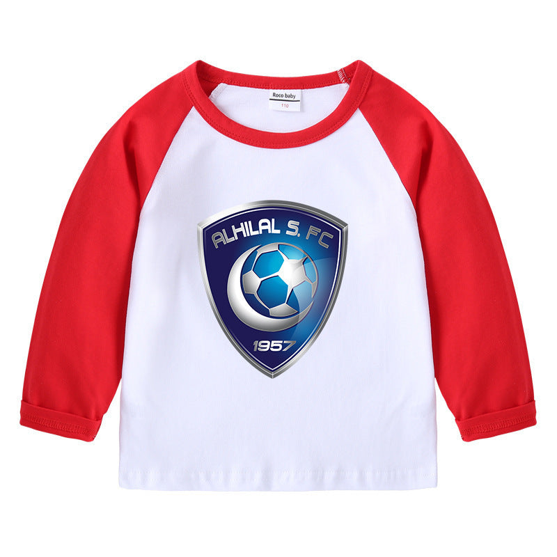 Al Hilal Children's Cotton Shoulder Insert T-shirt