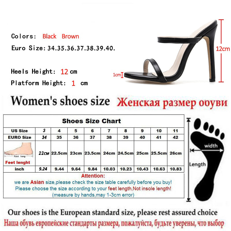 Arrival Gladiator Slippers Sandals Woman Open Toe Rome Black Brown High Heel Shoes Women Shoes