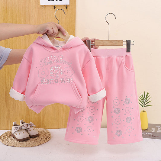 Baby winter casual hooded hoodie baby children's clothing