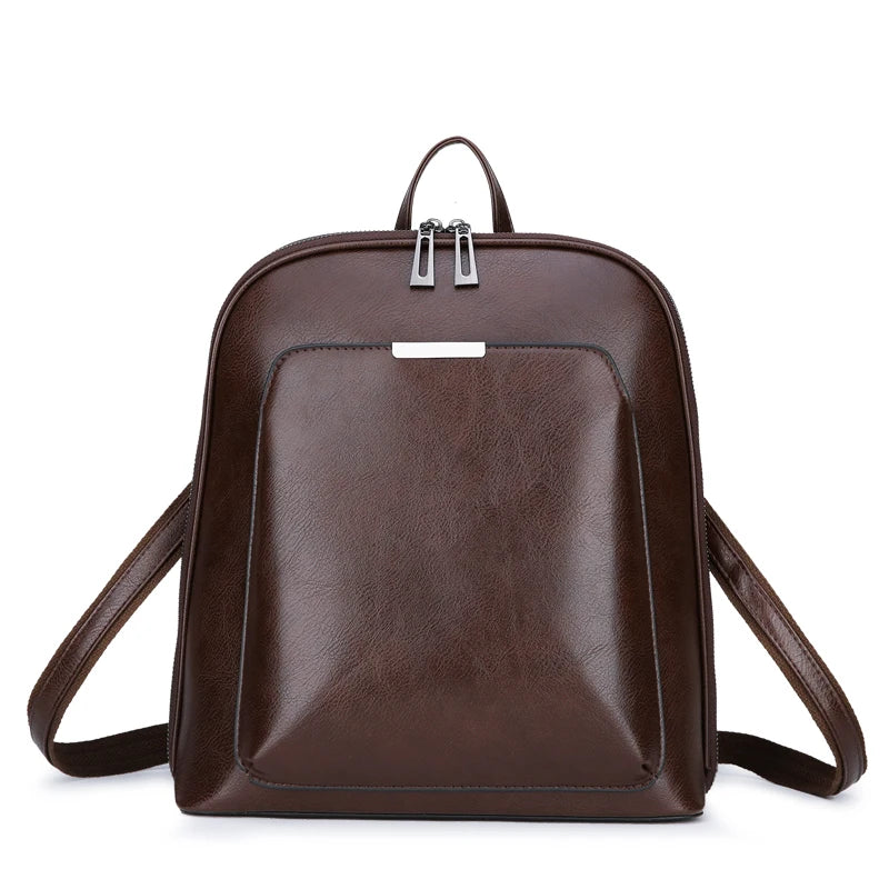 Women Backpack high quality PU Leather Fashion Backpacks Female Feminine Casual Large Capacity Vintage Shoulder Bags