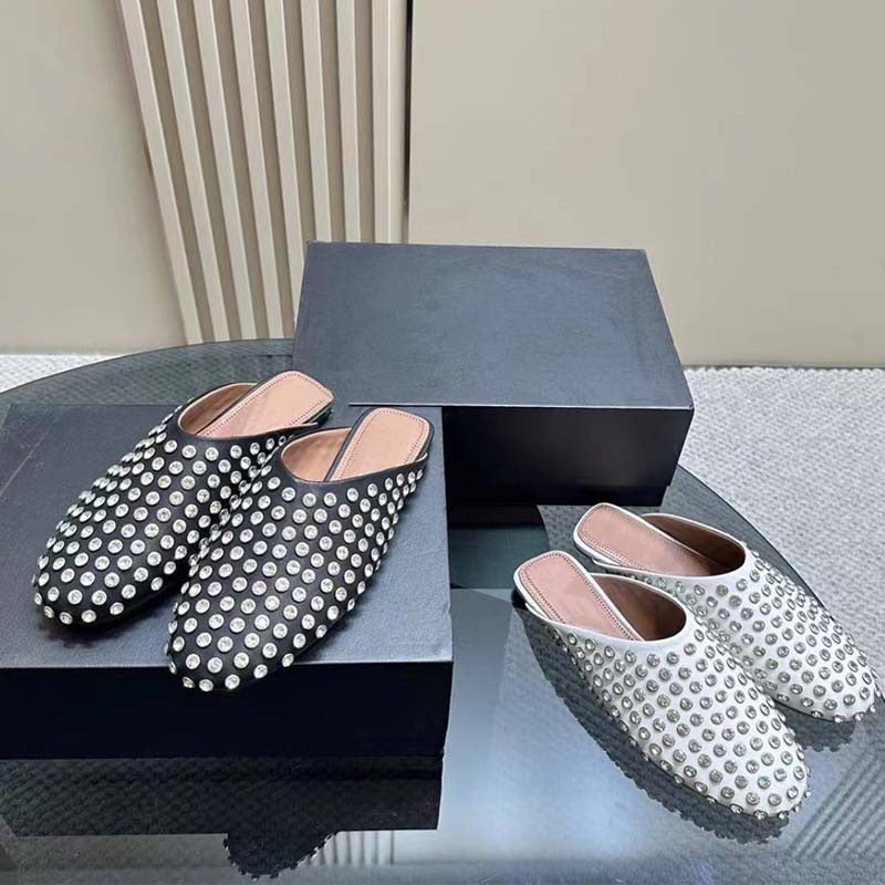 Fashionable rhinestone rivet wrapped head sandals for women