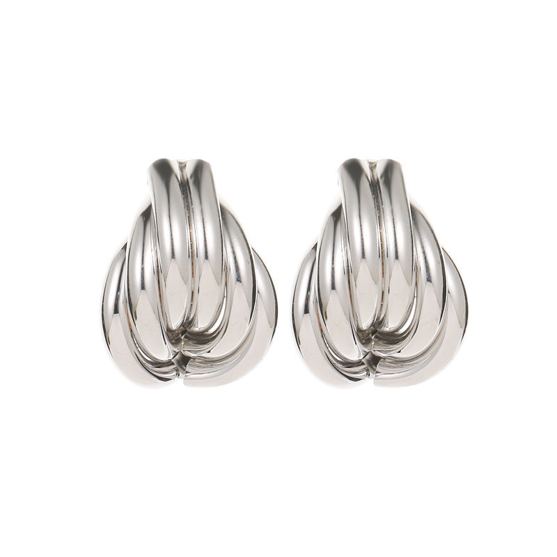 Simple Fashion  Knot Earrings For Women Earrings Statement Jewelry Party Accessories