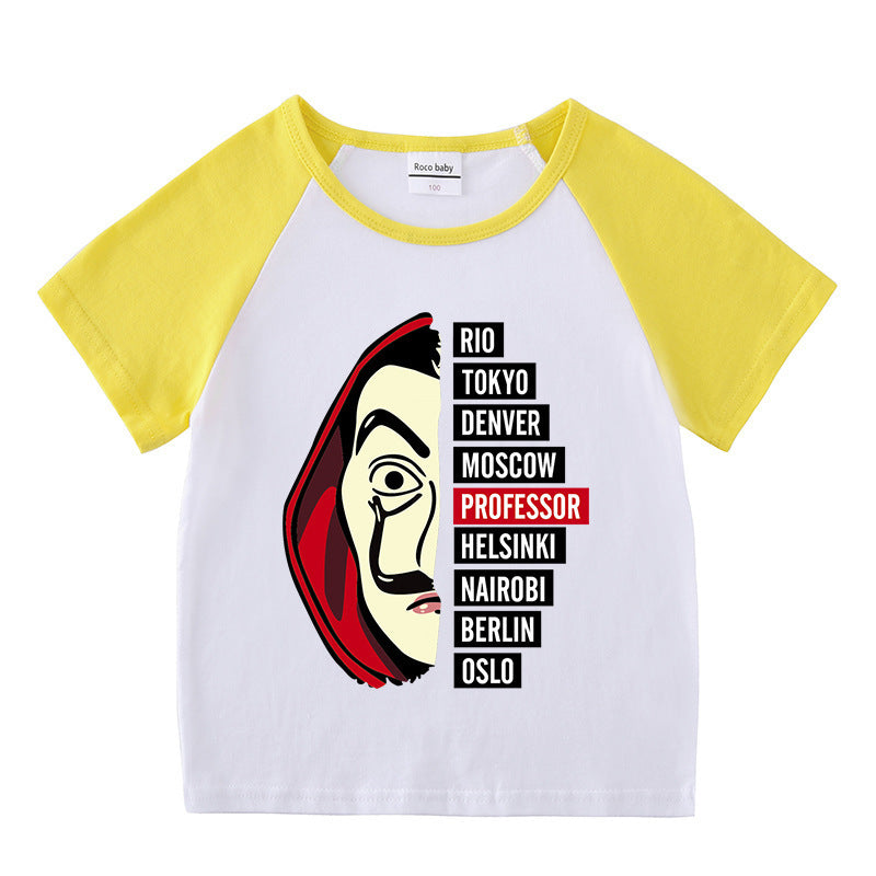 Children's summer short sleeved T-shirt