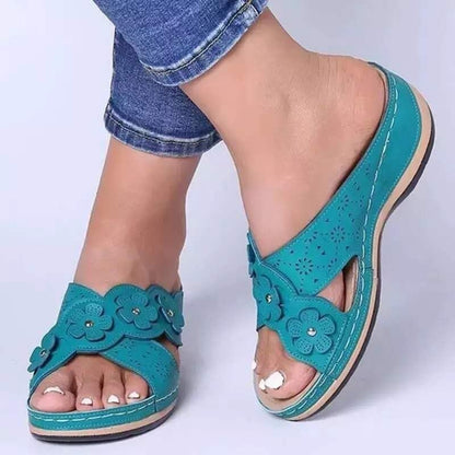 Wedge Sandals For Women Versatile Fish Mouth Large Size Sandals For Women Trendy