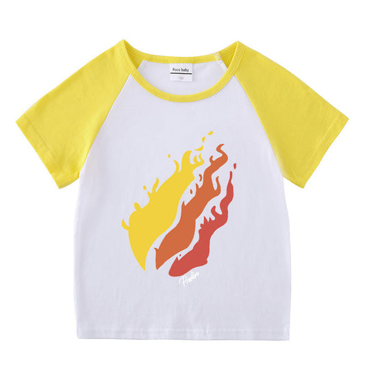 Children's summer short sleeved T-shirt