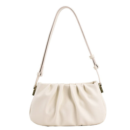 Vintage Cloud Women Shoulder Bag PU Leather Crossbody Bags New Autumn Winter Female Under Arm Bag Fashion Solid Purse Bags