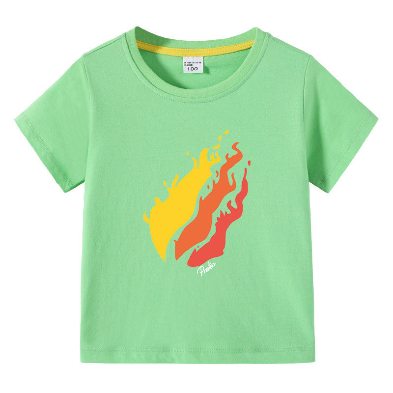 Prestonplayz children's summer clothing short sleeved