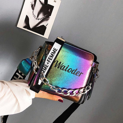 Summer Women Letter Shoulder Bags Female Handbag PU Messenger Bags For Ladies Exquisite Crossbody Bucket Bag