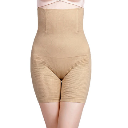 High Waist Honeycomb Seamless Fat Stomach Butt Lift Waist Trainer Boxer Body Shaping Underwear Women Large Size Safety Panties