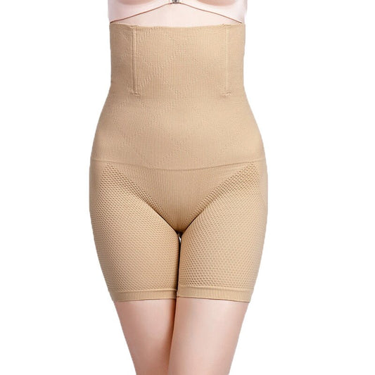 High Waist Honeycomb Seamless Fat Stomach Butt Lift Waist Trainer Boxer Body Shaping Underwear Women Large Size Safety Panties