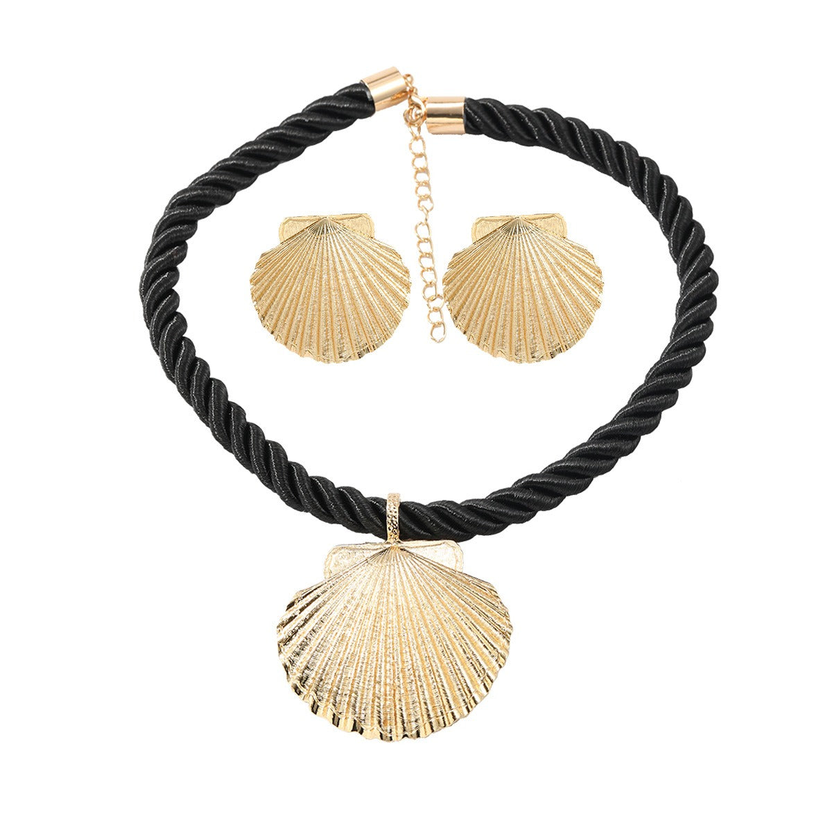 Necklace combination set for women alloy shell pendant European and American style party accessories