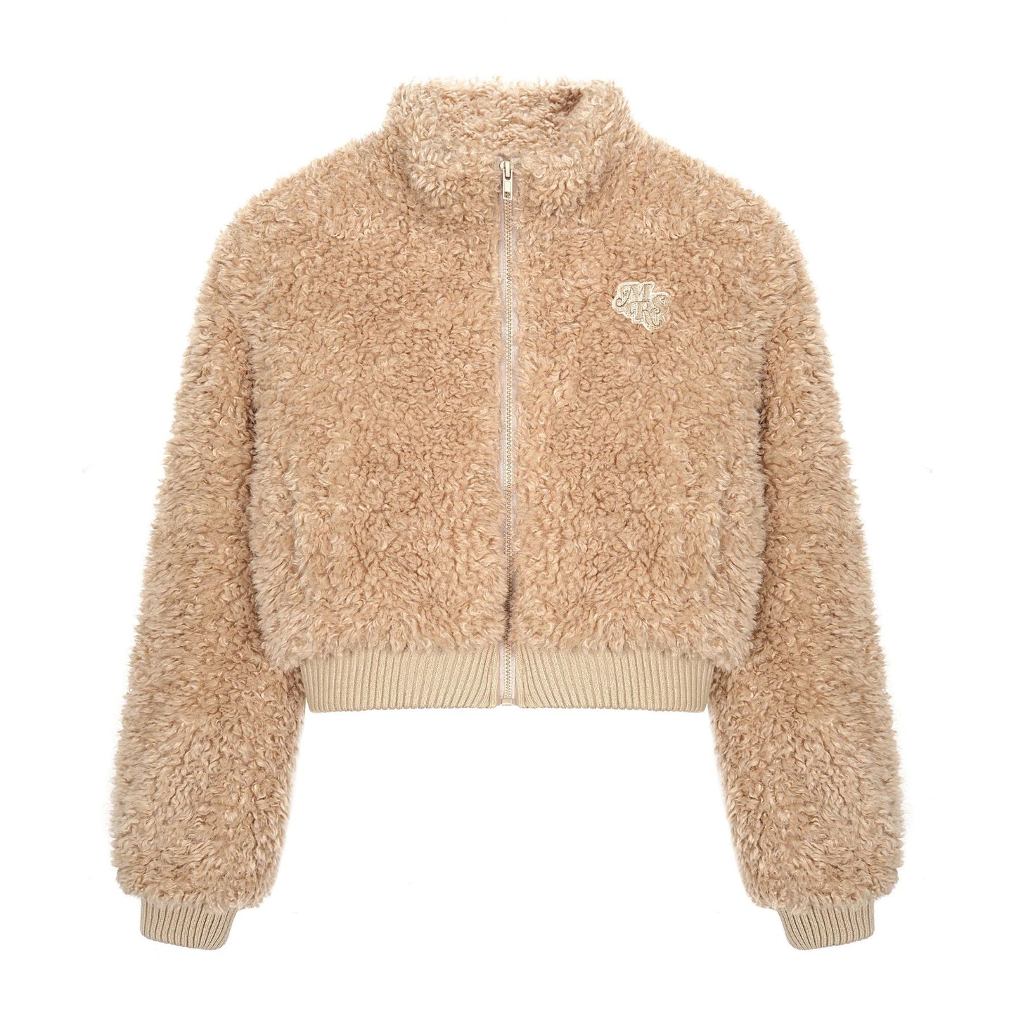 Lamb wool thick short cotton clothing for women