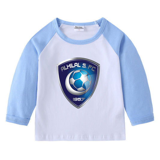 Al Hilal Children's Cotton Shoulder Insert T-shirt