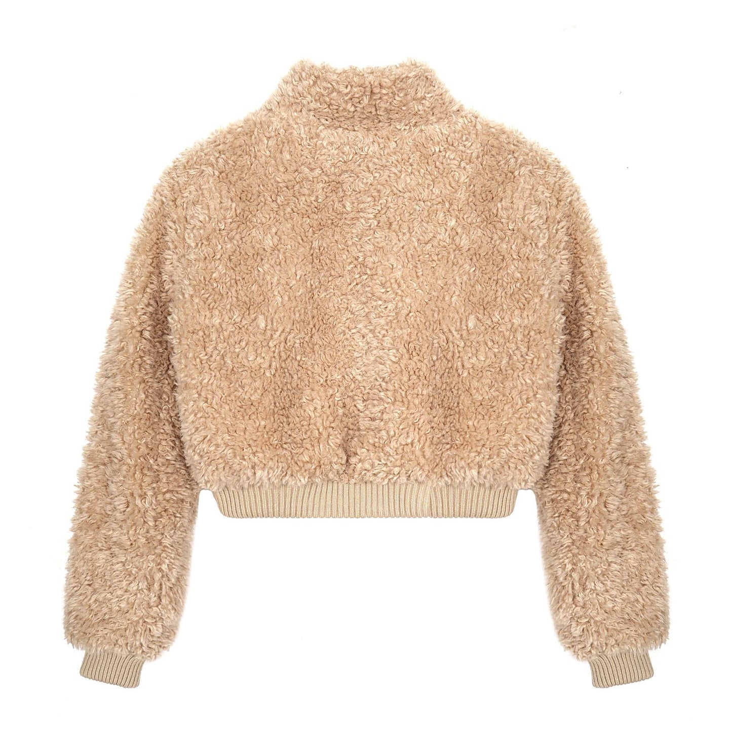 Lamb wool thick short cotton clothing for women