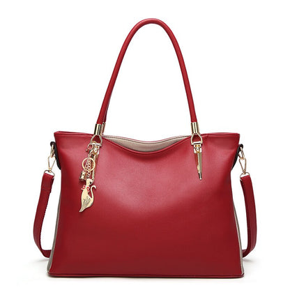 FUNMARDI Luxury Handbags PU Leather Women Bags Designer Brand Top-Handle Bag High Capacity Lady Shoulder Bag Crossbody Bags