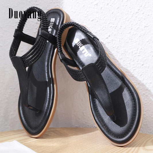 Elastic strap pu sandals women platform shoes solid classic  casual shoes women sandals summer female sandal deals