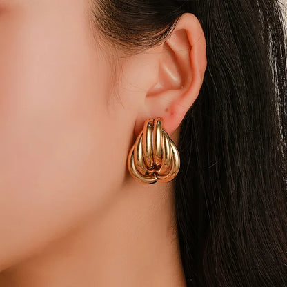 Simple Fashion  Knot Earrings For Women Earrings Statement Jewelry Party Accessories