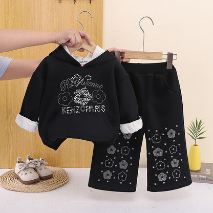 Baby winter casual hooded hoodie baby children's clothing