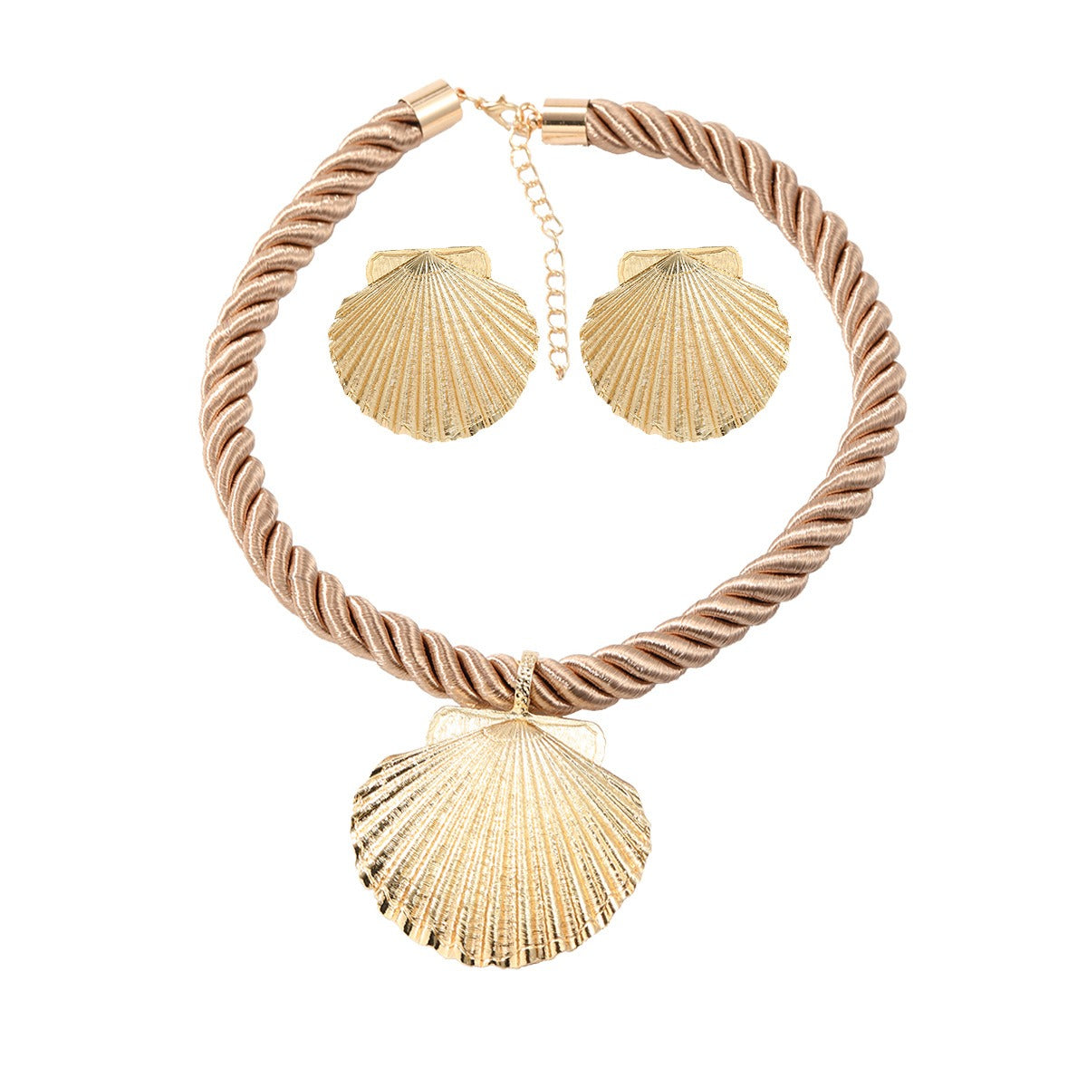 Necklace combination set for women alloy shell pendant European and American style party accessories
