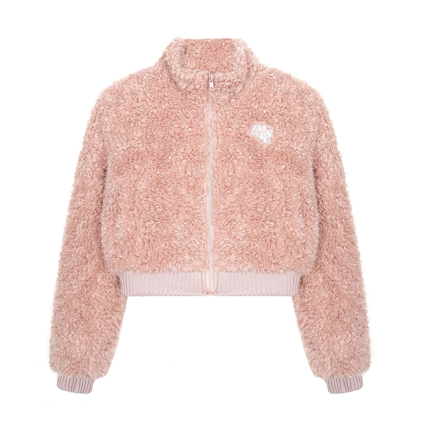 Lamb wool thick short cotton clothing for women