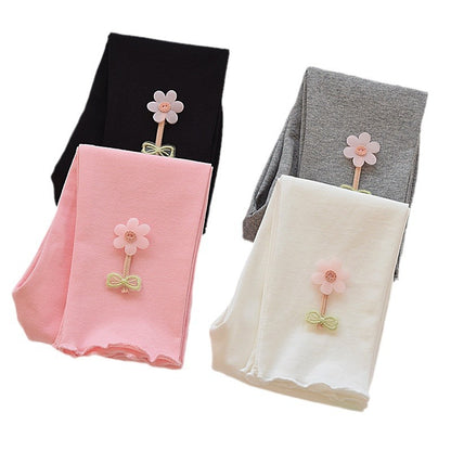 Girl wearing underwear in spring and autumn