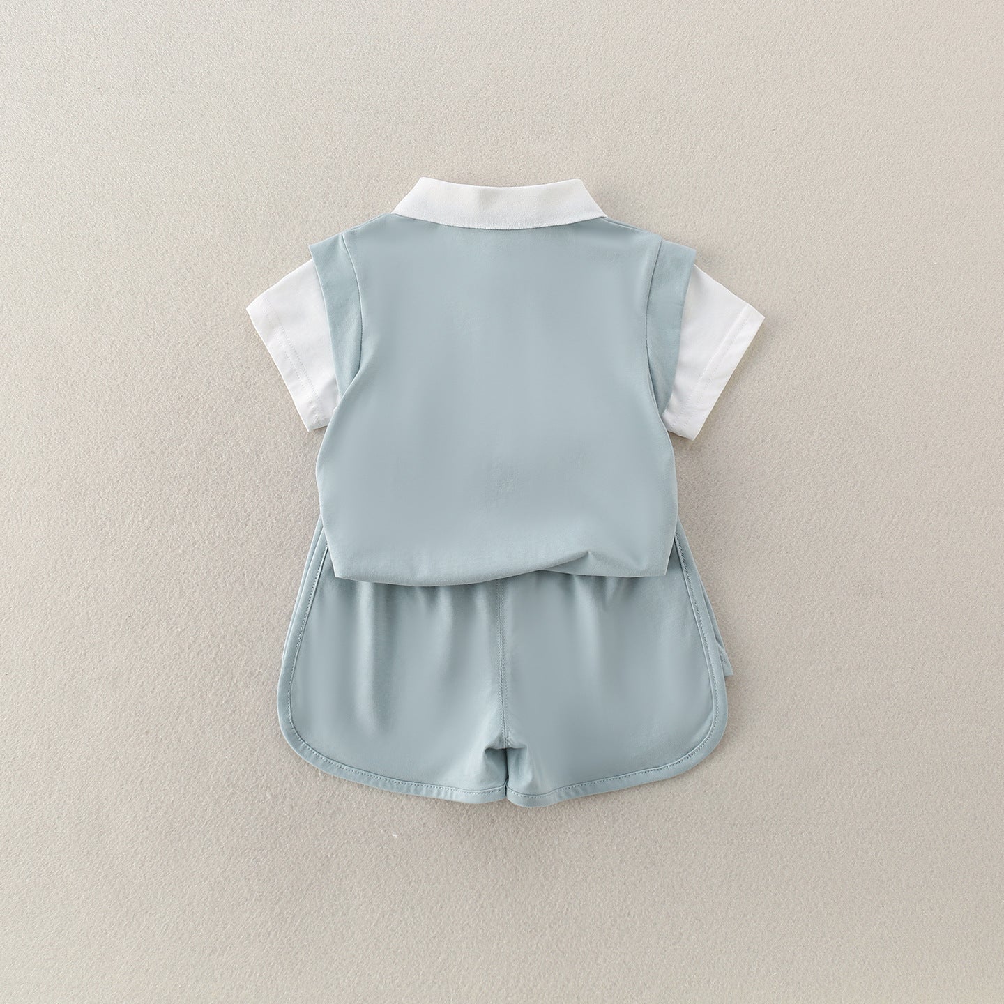 Children's Lightweight Cartoon Printed Short Sleeve Two-Piece Set