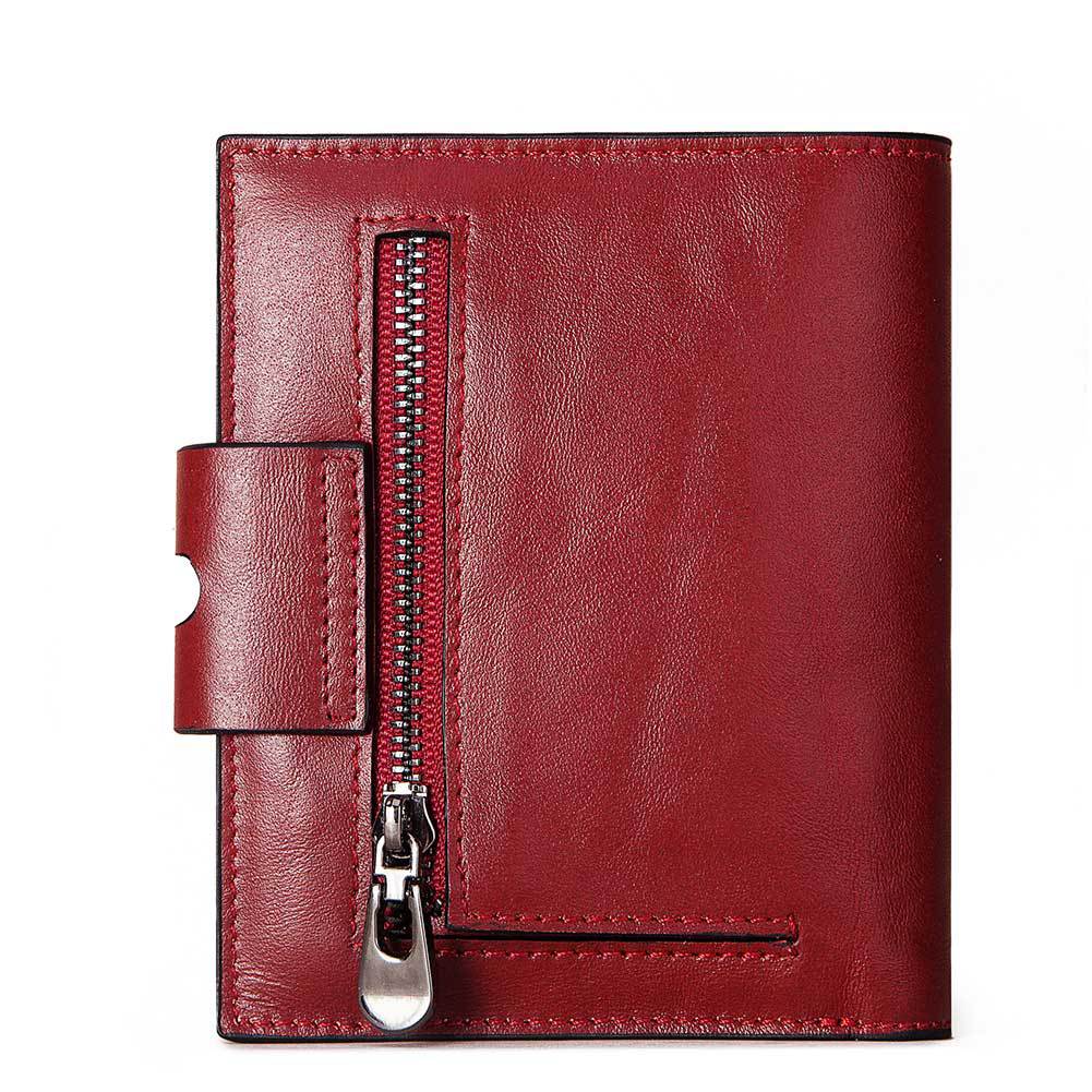 RFID Women Wallets Leather Short Korean Style Multifunctional Bags Leather Women's Multi-Card Coin Purse