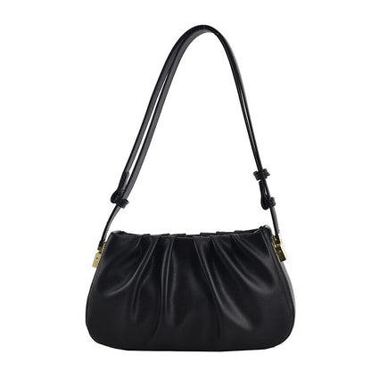 Vintage Cloud Women Shoulder Bag PU Leather Crossbody Bags New Autumn Winter Female Under Arm Bag Fashion Solid Purse Bags