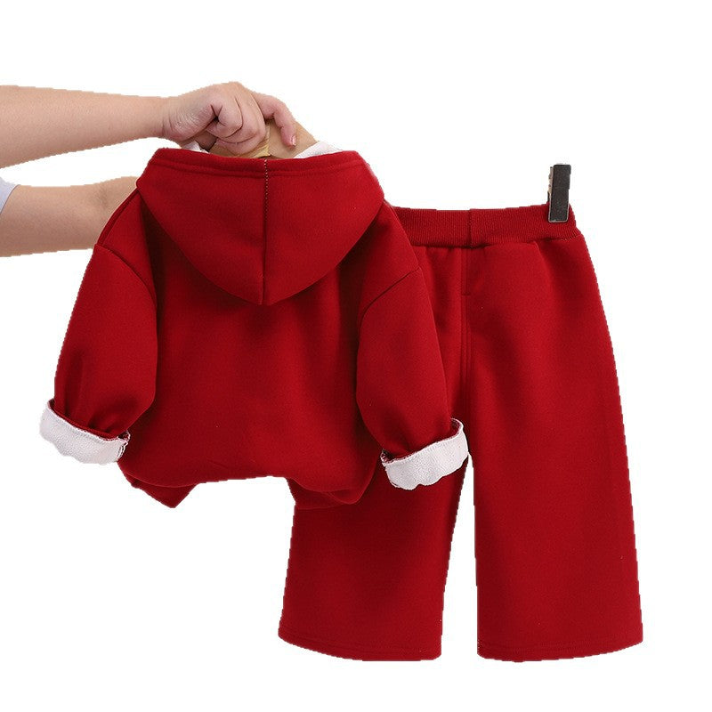 Baby winter casual hooded hoodie baby children's clothing