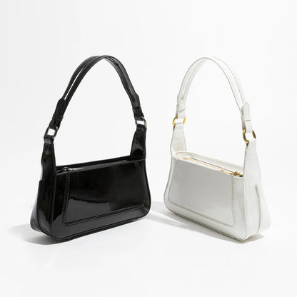 Solid Color Women Underarm Shoulder Bags Soft PU Leather Phone Purse Female Small Tote Handbags Simple Design