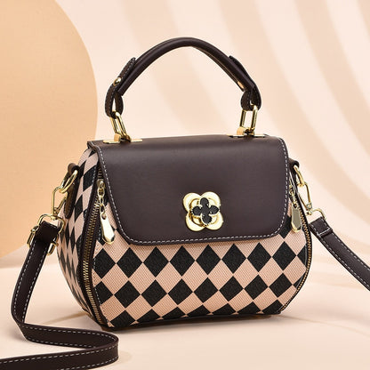 Luxury Designer Handbag Purse Women Top-handle Bag PU Leather Shoulder Messenger Bags Female Large Capacity Corssbody Bags