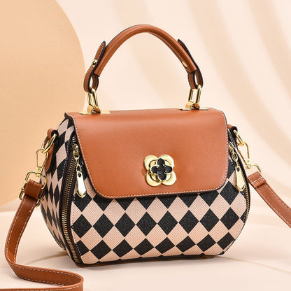 Luxury Designer Handbag Purse Women Top-handle Bag PU Leather Shoulder Messenger Bags Female Large Capacity Corssbody Bags