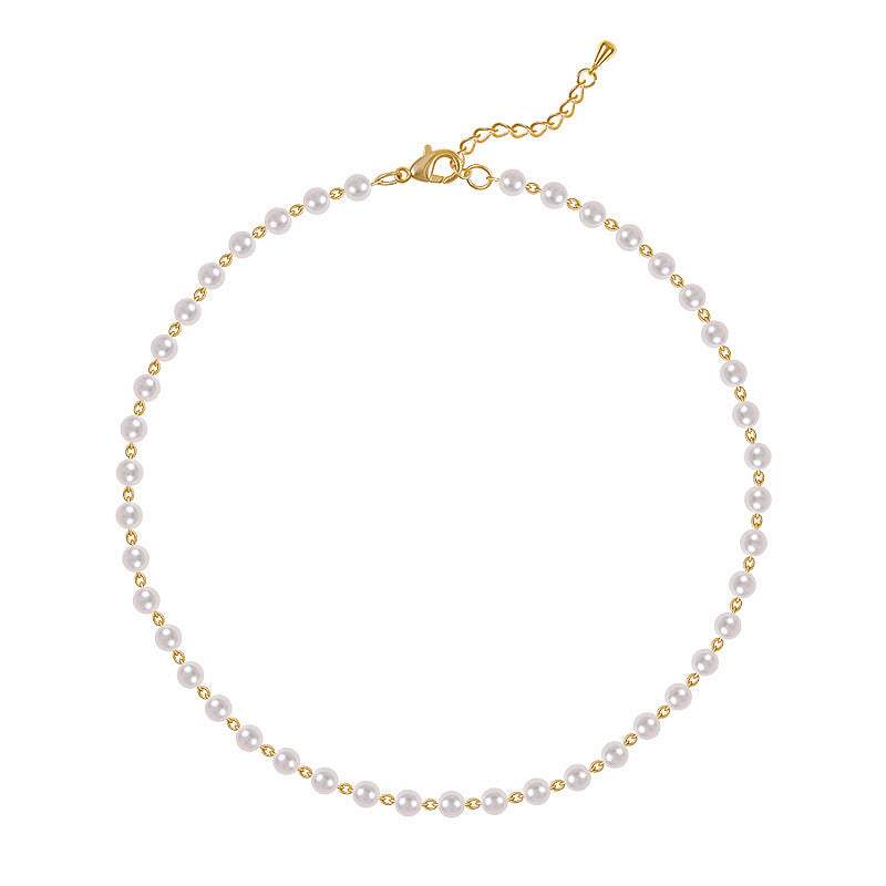 Vintage Pearl Pendant Necklace for Women Elegant Beaded Long Tassel Sweater Collar Chain Accessories Temperament Fashion Jewelry