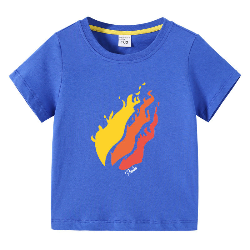 Prestonplayz children's summer clothing short sleeved