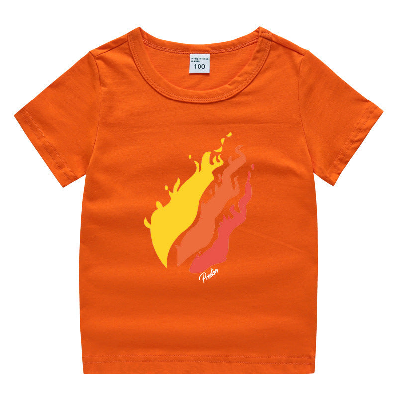Prestonplayz children's summer clothing short sleeved