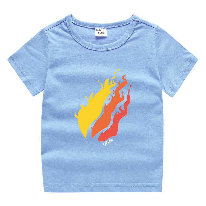 Prestonplayz children's summer clothing short sleeved