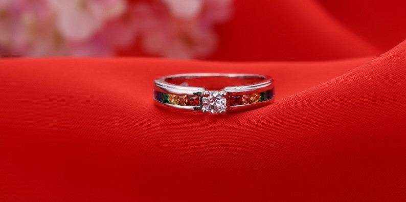 Crystal Women Wedding Rings CZ Fashion Jewelry Ladies Accessories