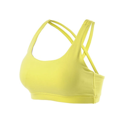 Professional Sport Bra Top Fitness Gym Women Strappy Vest Seamless Padded Yoga Bras Training Tank Top Push up Running Underwear