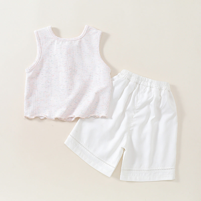Children's Lightweight Two-Piece Set: Sleeveless Top
