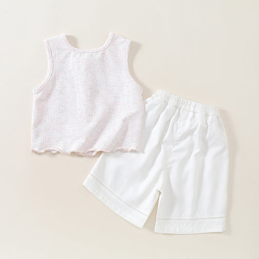 Children's Lightweight Two-Piece Set: Sleeveless Top