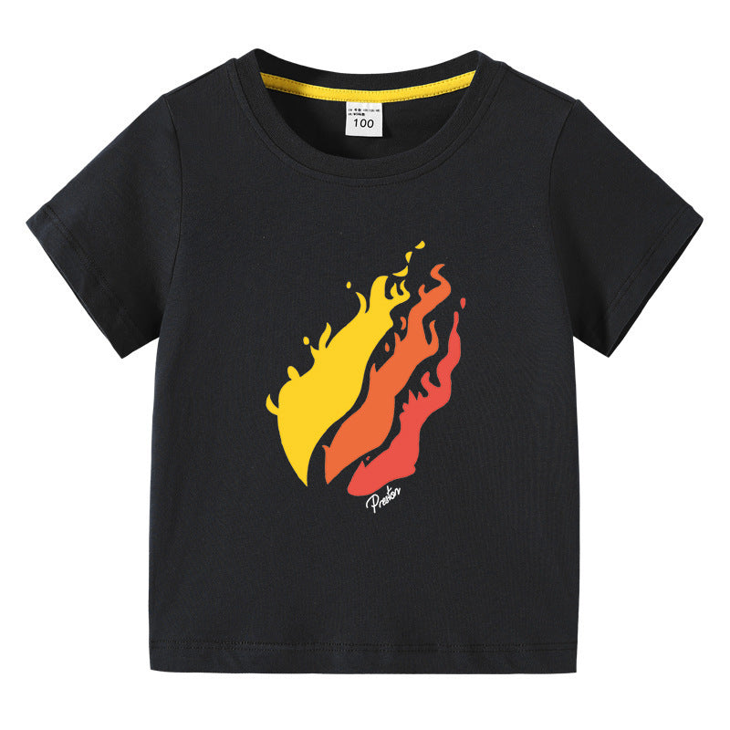 Prestonplayz children's summer clothing short sleeved