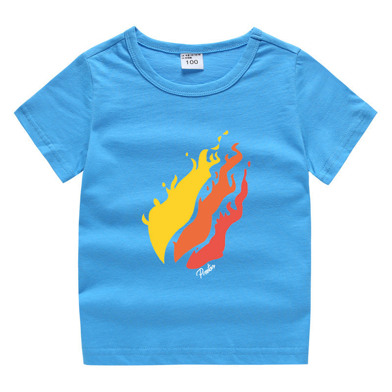 Prestonplayz children's summer clothing short sleeved