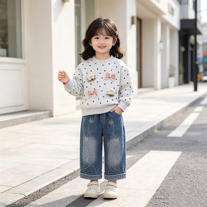 Thick hoodie casual two-piece set