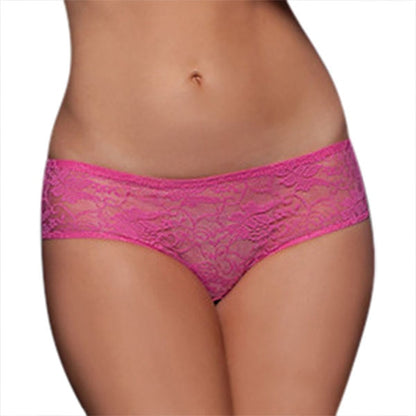 Sexy Women Lingerie briefs Lace Crotchless Lingerie Bowknot Knickers Panties Thong Transparent Lace Underwear 3 Colors