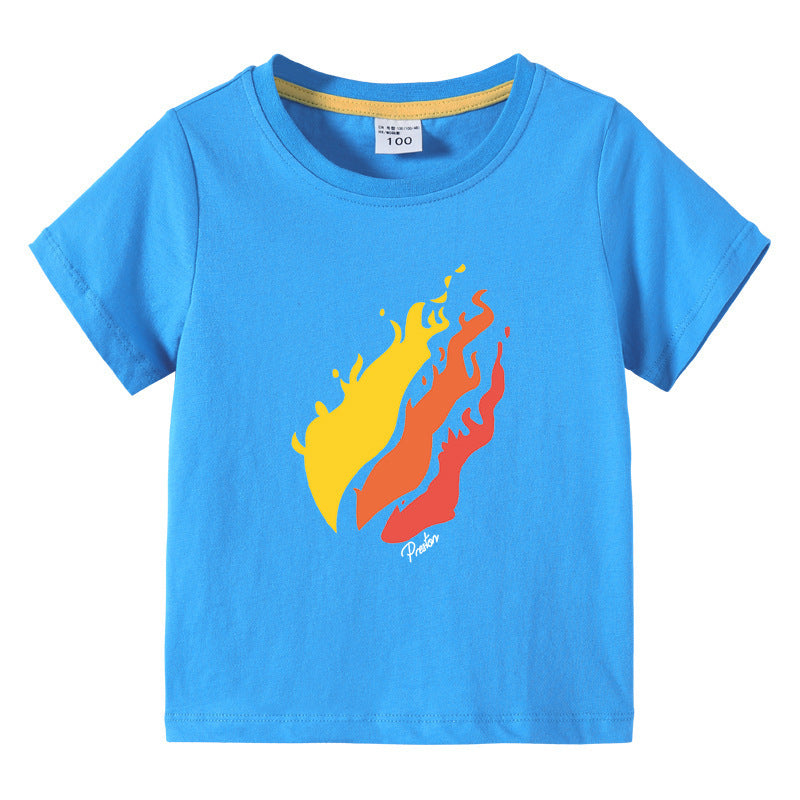 Prestonplayz children's summer clothing short sleeved