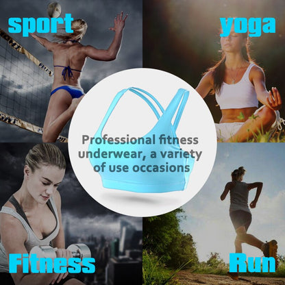 Professional Sport Bra Top Fitness Gym Women Strappy Vest Seamless Padded Yoga Bras Training Tank Top Push up Running Underwear