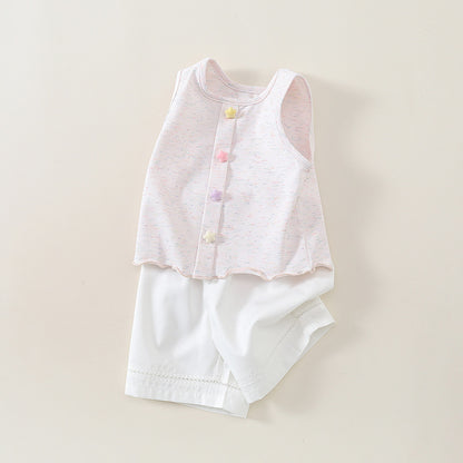 Children's Lightweight Two-Piece Set: Sleeveless Top